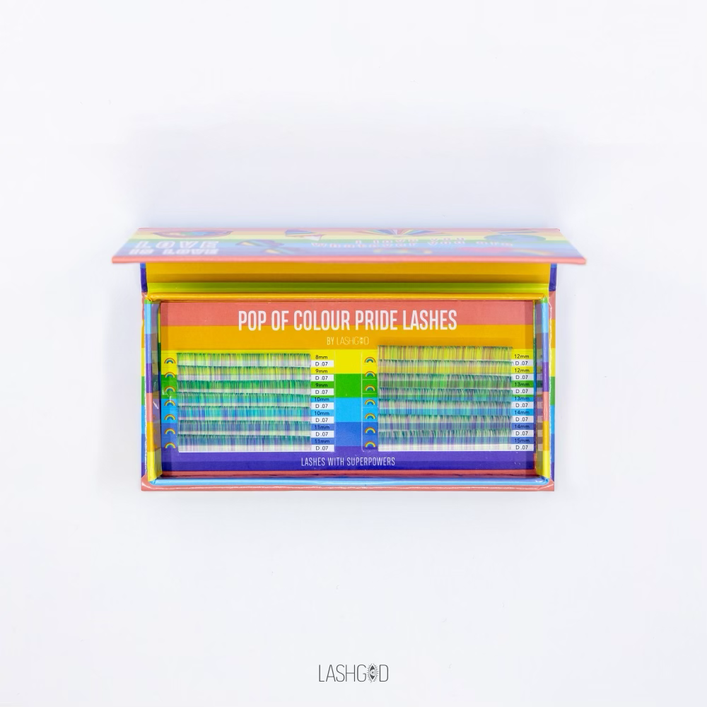 "Proud To Be Me" Lashes Green fairy-0.07 D Mix 8-15mm