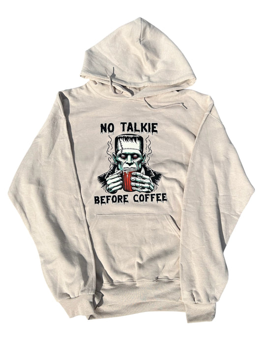 No Talkie Before Coffee Hoodie