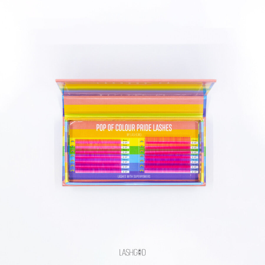 "Proud To Be Me"Lashes Punk Pink-0.07 D mix 8-15mm