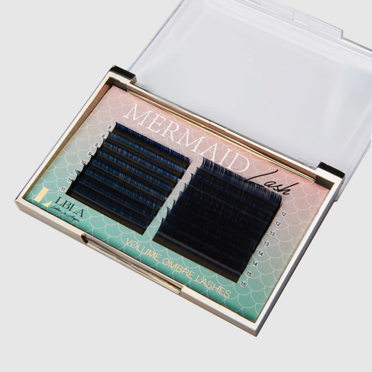 Mermaid Ombre Volume Lashes 0.07mm Mixed Tray- Blue